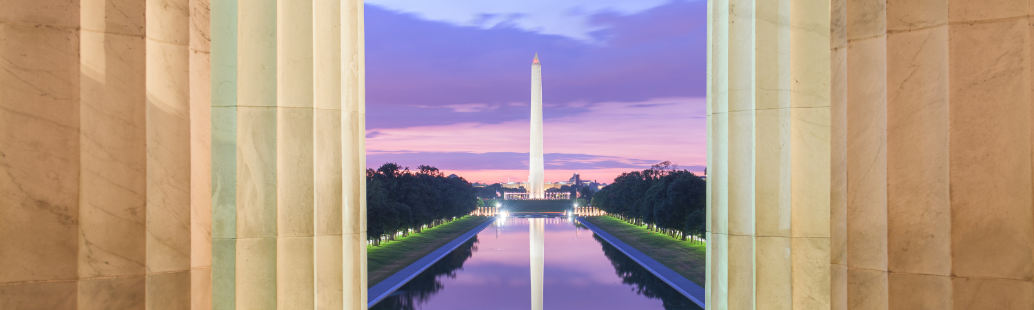 Stock photo of the Lincoln Memorial Reflecting Pool